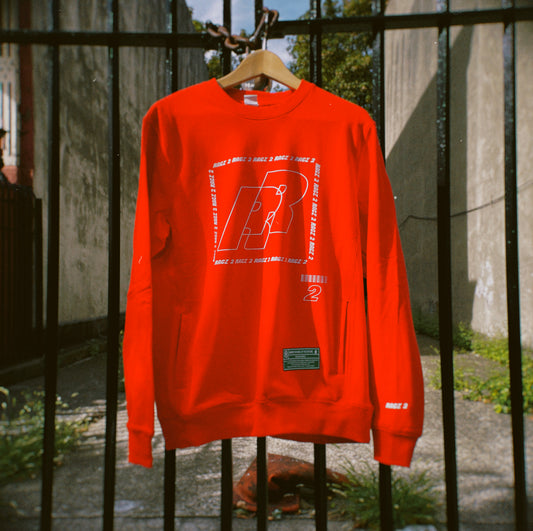Red Billboard Sweater