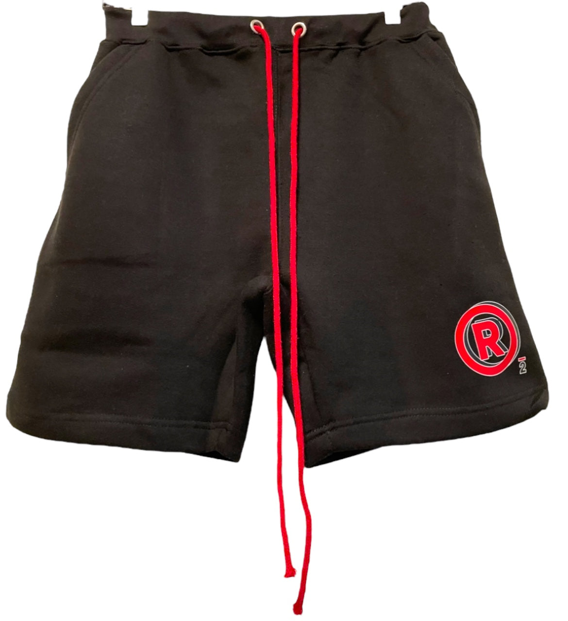 Black R logo shorts