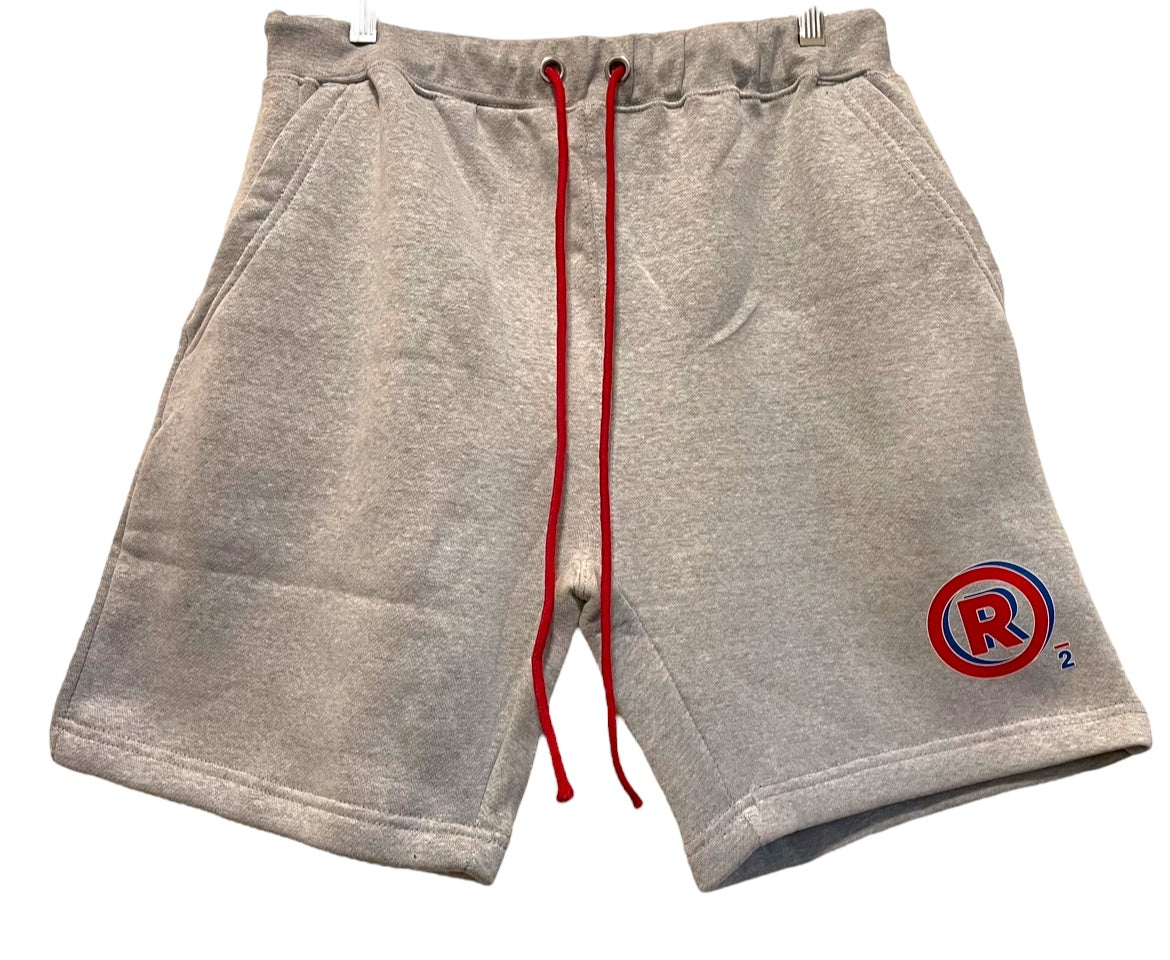 Gray R logo Shorts